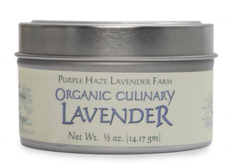 Lavender - Culinary Lavender, Organic, .5oz Tin